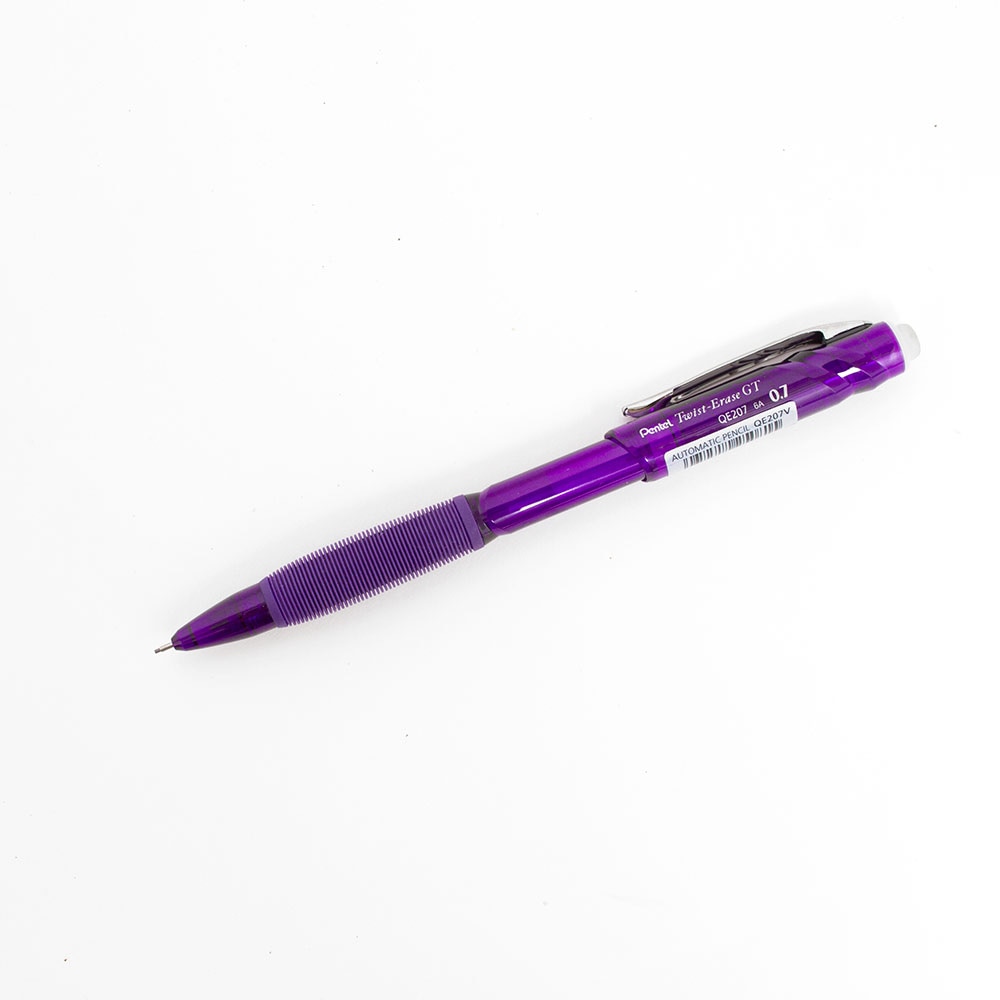 Pentel, Twist, Erase, GT, Mechanical Pencils, 0.7mm, Violet